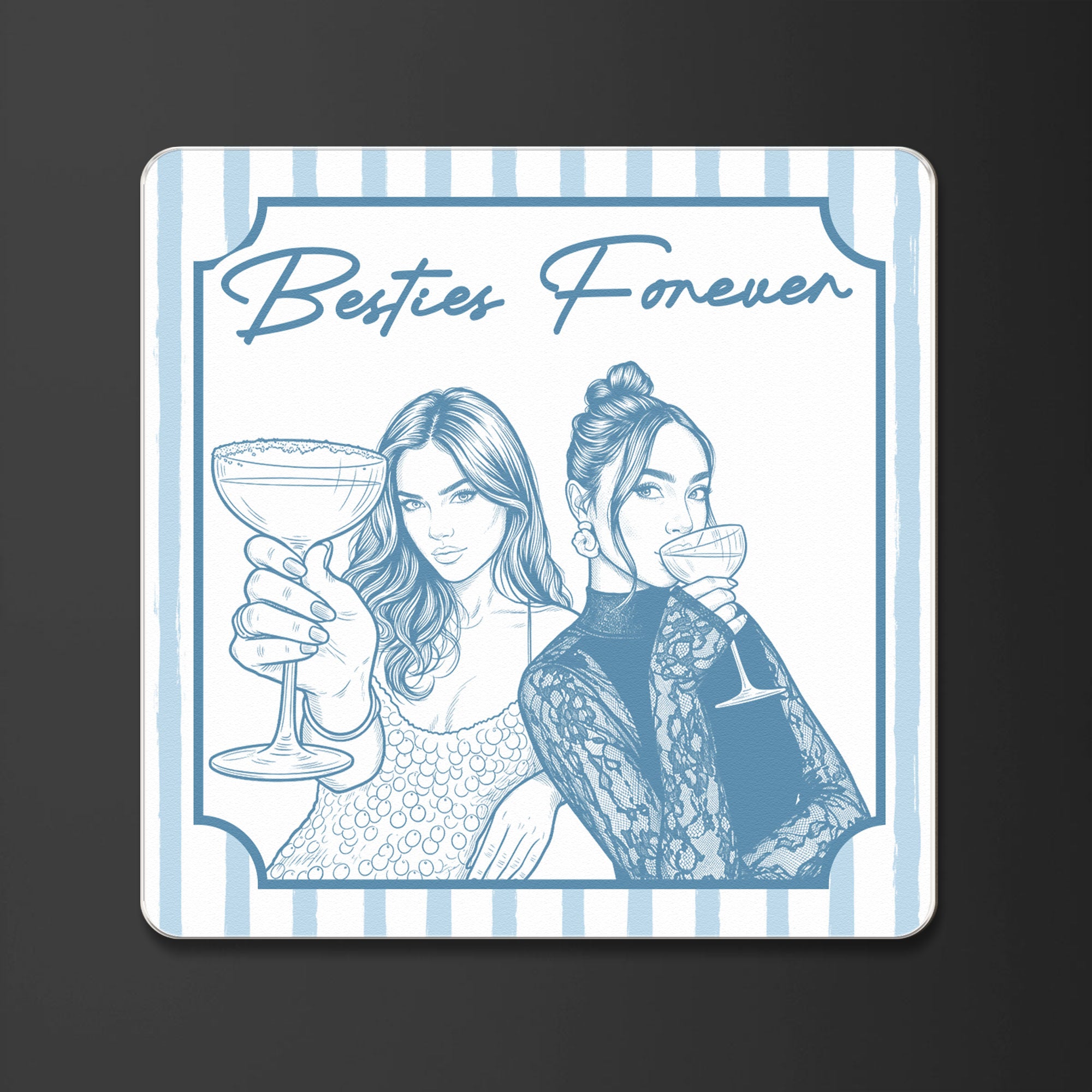 Turn Your Photo Into Art - Friendship Thank You Gift For Besties, Sisters - Personalized Magnet 3