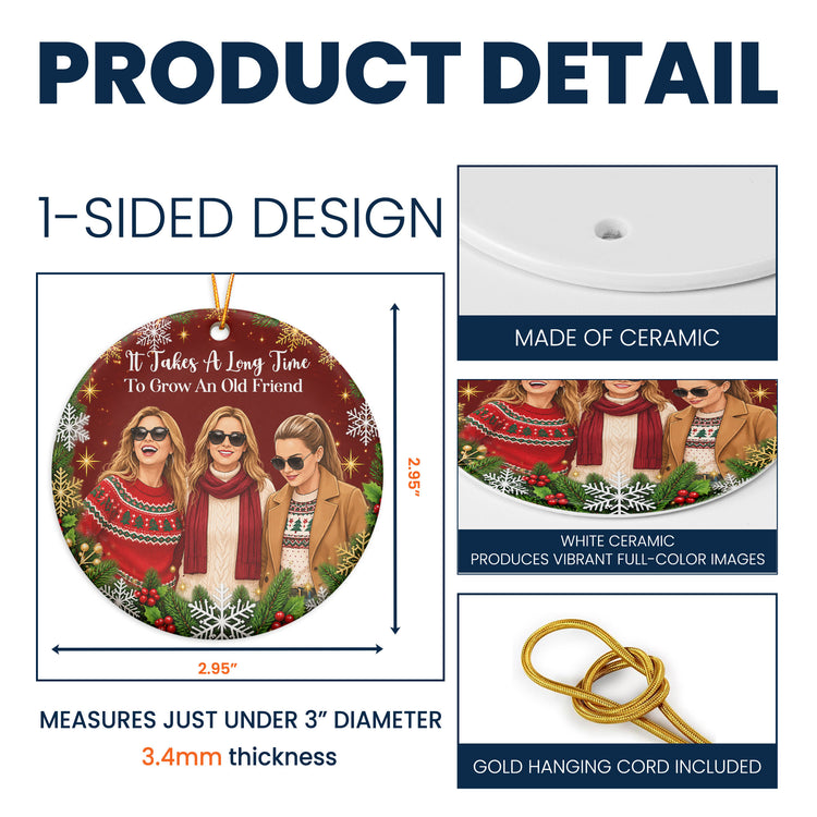 Turn Your Photo Into Art - Thank You Friendship Christmas Gifts - Personalized Ornament 4