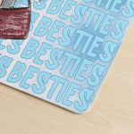 Turn Your Photo Into Watercolor Art, Best B*tches Friendship Gifts - Personalized Desk Mat 6