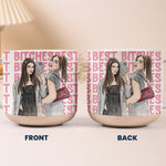 Turn Your Photo Into Watercolor Art - Best B*Tches Friendship Gifts Pottery - Personalized Mug 6