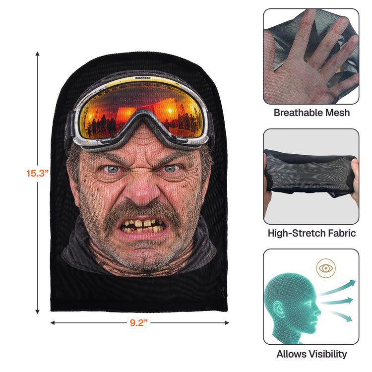 Ugly Face - Funny Office Humor White Elephant Party Gag Gift - Personalized Balaclava Mask 6