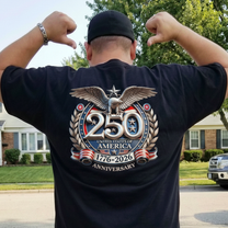 United States 250th Anniversary Silver Eagle - Back Printed Shirt