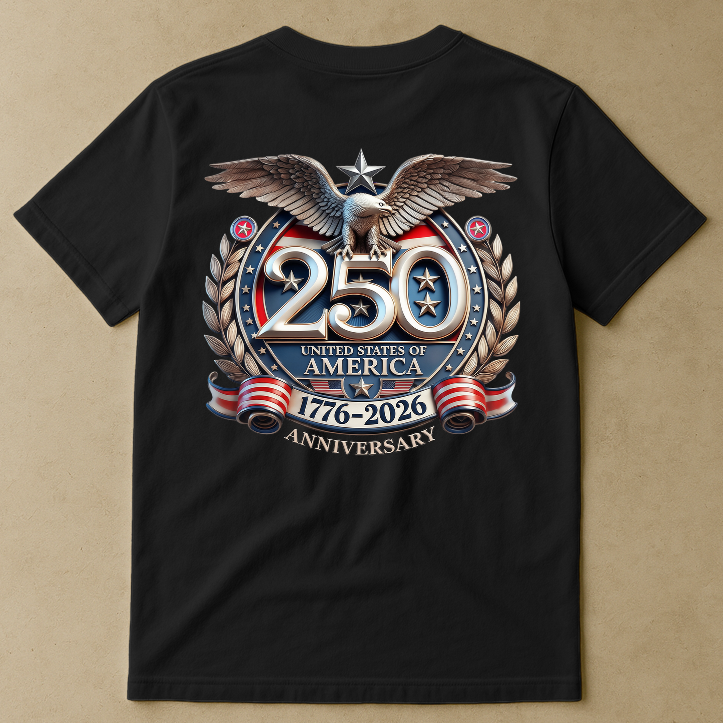 United States 250th Anniversary Silver Eagle - Back Printed Shirt