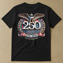 United States 250th Anniversary Silver Eagle - Back Printed Shirt