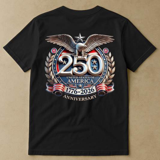 United States 250th Anniversary Silver Eagle - Back Printed Shirt