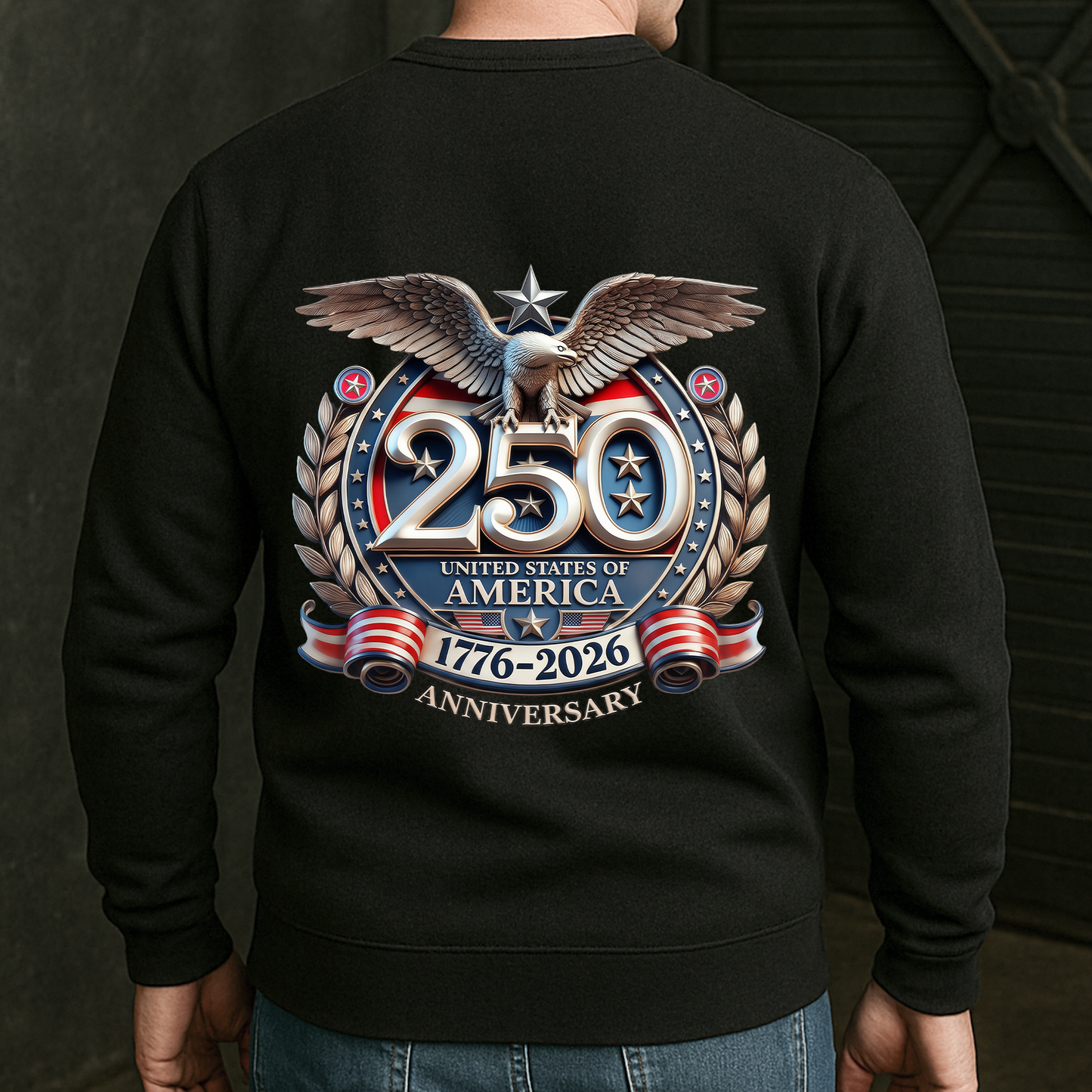 United States 250th Anniversary Silver Eagle - Back Printed Shirt