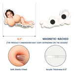 Upload Face - 3D Funny Squishy Gift For Him, Husband, Boyfriend - Personalized Fridge Magnet 4