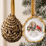 Upload Photo Memorial Loss Gifts Oyster - Personalized Ornament 3