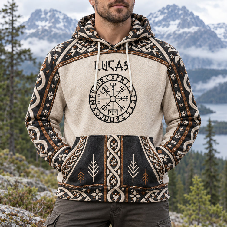 Viking Girl, Viking Woman, Custom Name - Personalized Hoodie 1