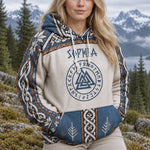 Viking Girl, Viking Woman, Custom Name - Personalized Hoodie 2