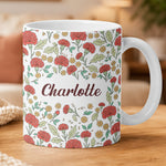 Vintage Birth Flower Wedding Bridesmaid Birthday Stocking Gift - Personalized Mug 2