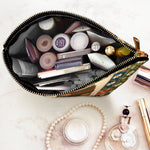 Vintage Book Patchwork Style Custom Birth Month Flower - Personalized Cosmetic Bag 4