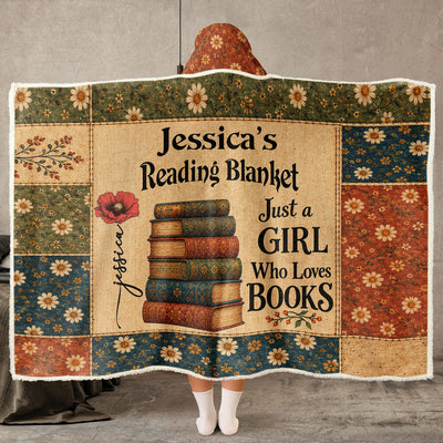 Vintage Book Patchwork Style Gift For Book Lover - Personalized Blanket