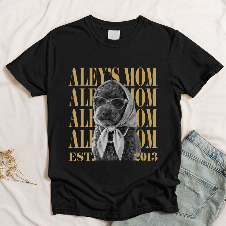 Vintage Style Custom Cute Dog, Cat Photo For Pet Mom, Dad - Personalized Shirt 4
