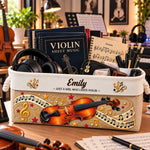 Violin Lovers, Violin Teacher Musician Music Lover Gift For Violinist - Personalized Storage Basket 1