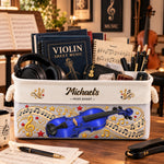 Violin Lovers, Violin Teacher Musician Music Lover Gift For Violinist - Personalized Storage Basket 2