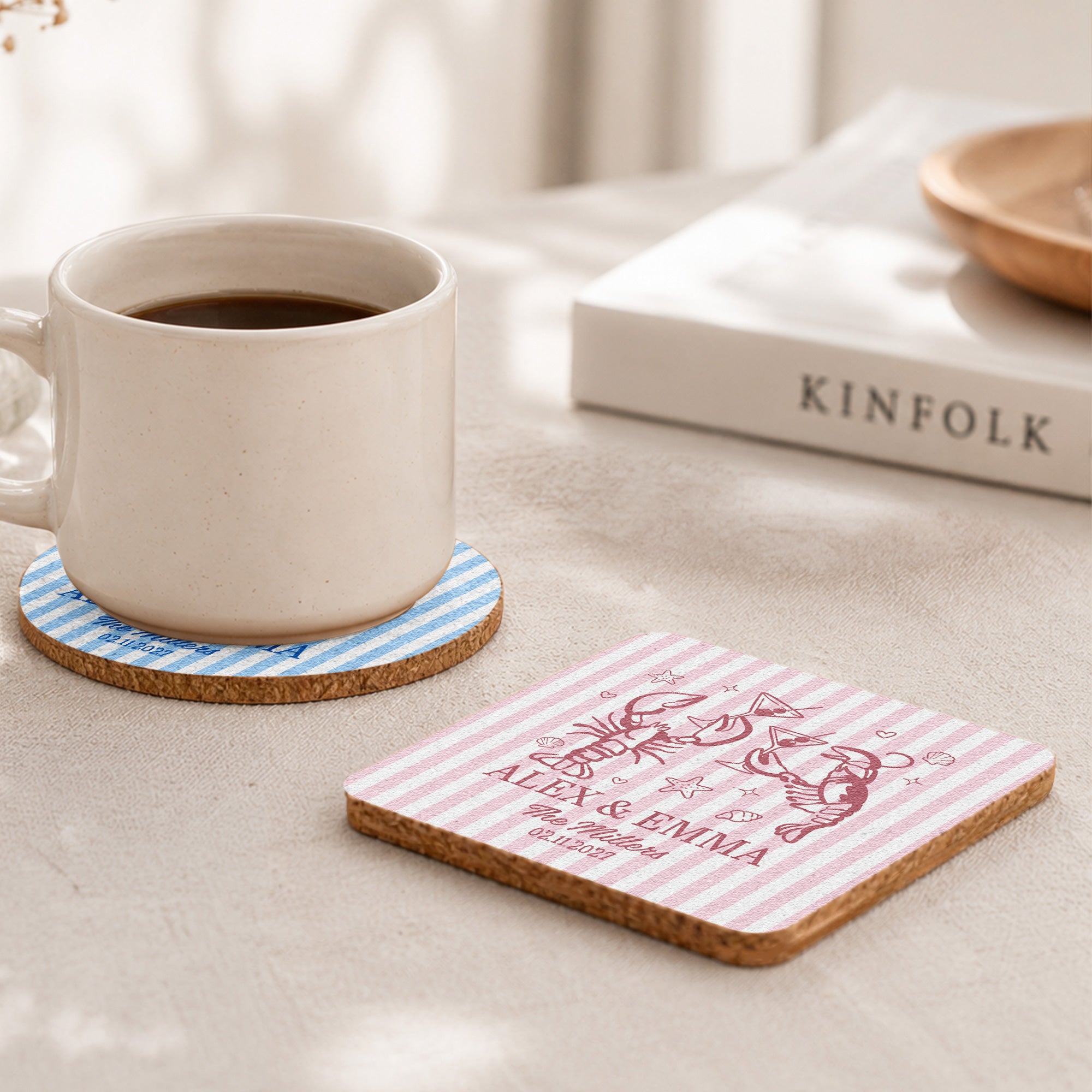 Wedding Decorations & Favors Custom Couple's Names New Version - Personalized Coasters 3