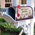 Welcome To Grandma & Grandpa'S Haunted House - Personalized Mailbox Cover 5