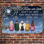 We're Always Beside You - Personalized Metal Sign