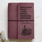 Wine Lovers, Whiskey Bourbon, Rum, Cocktails, Gifts For Her, Him - Personalized Notebook Cover 5