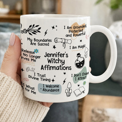 Witchy Affirmations Mug - Gift For Witchy Lovers - Personalized Mug