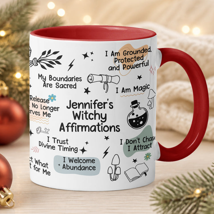 Witchy Affirmations Mug - Gift For Witchy Lovers - Personalized Mug 4