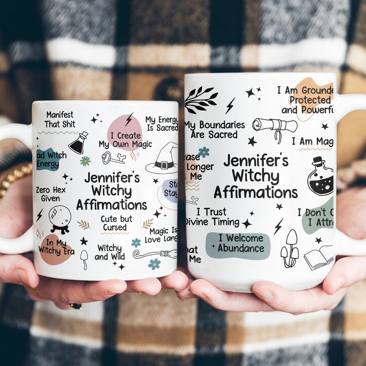 Witchy Affirmations Mug - Gift For Witchy Lovers - Personalized Mug 5