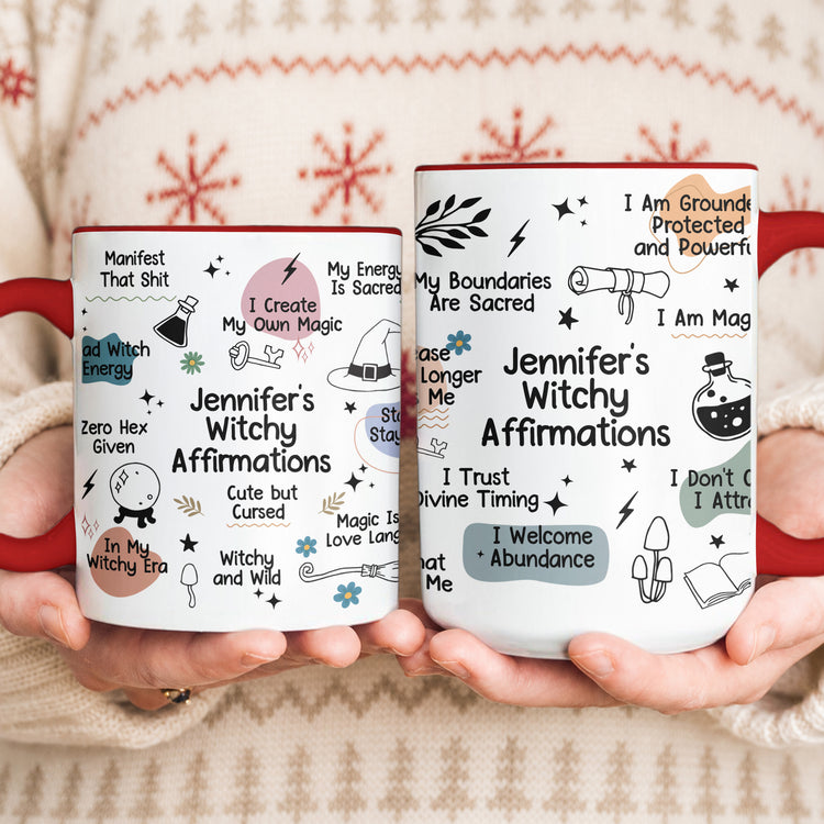 Witchy Affirmations Mug - Gift For Witchy Lovers - Personalized Mug 6
