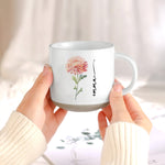 Work Bestie - Gifts For Coworkers, Customize With Name And Birth Flower - Personalized Mug 4