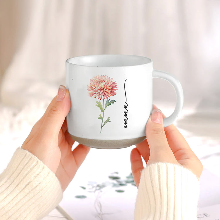 Work Bestie - Gifts For Coworkers, Customize With Name And Birth Flower - Personalized Mug 4