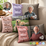 Woven Pillow Hug This Pillow And Know I'm Here - Personalized Pillow Cover 1