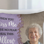 Woven Pillow Hug This Pillow And Know I'm Here - Personalized Pillow Cover 5
