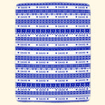 Xmas Gift, Custom Name, Fair Isle Knit Pattern - Personalized Blanket 3