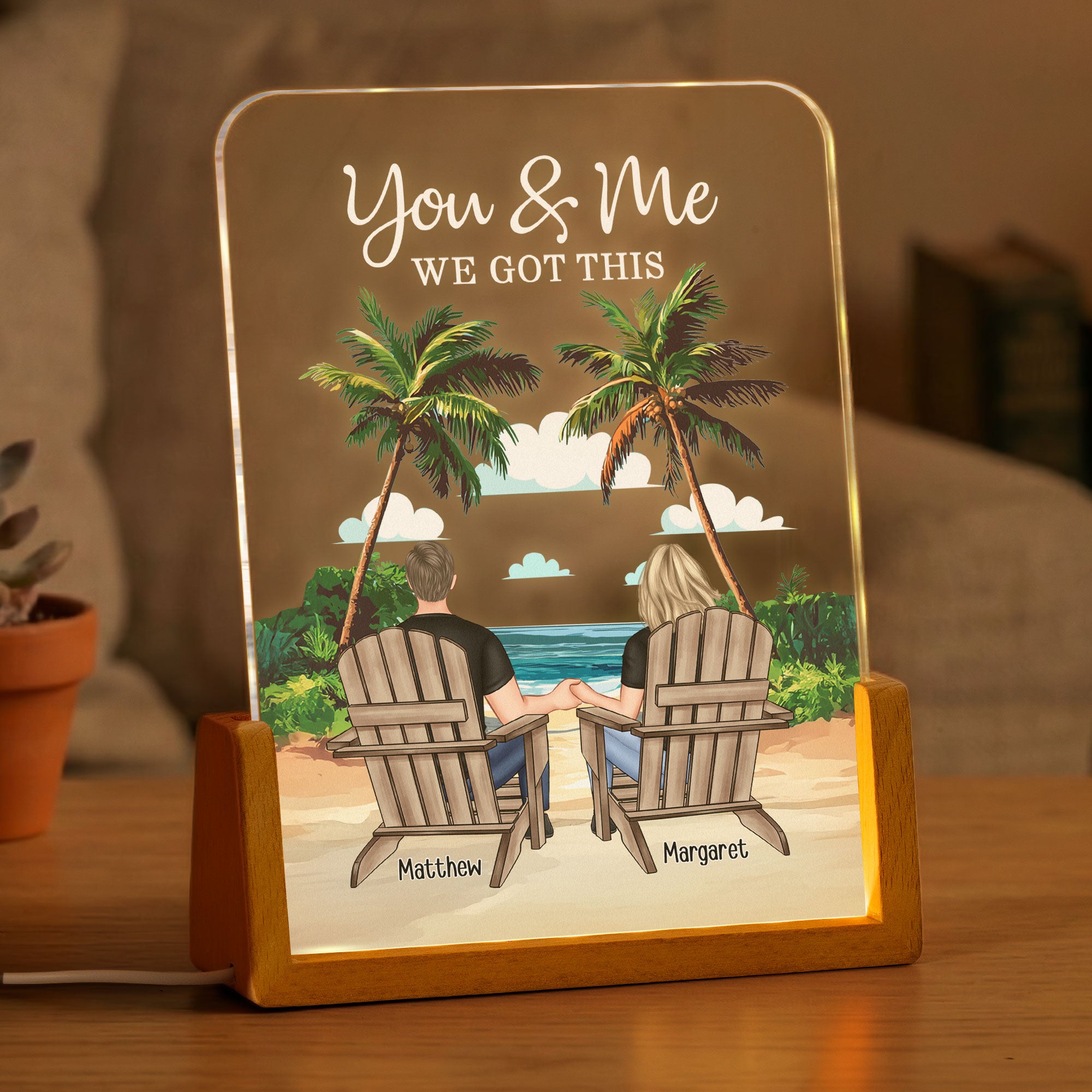 You & Me We Got This Anniversary Gift For Wife, Girlfriend - Personalized Night Light 1