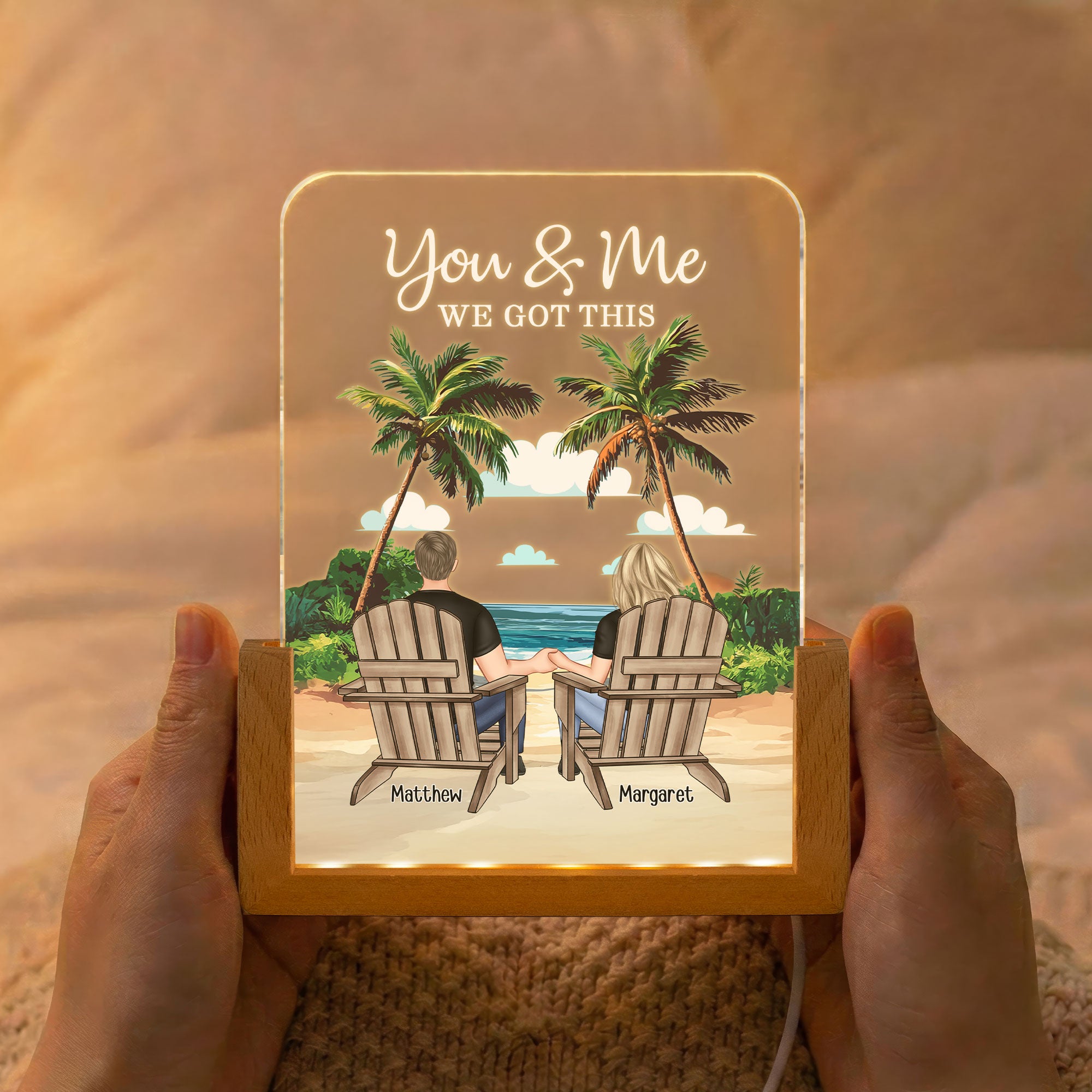 You & Me We Got This Anniversary Gift For Wife, Girlfriend - Personalized Night Light 2