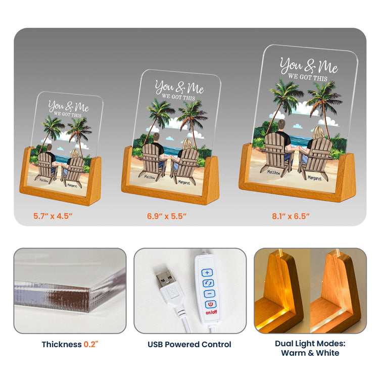 You & Me We Got This Anniversary Gift For Wife, Girlfriend - Personalized Night Light 5