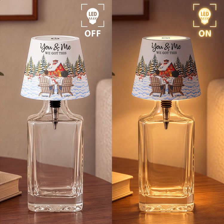 You & Me We Got This Custom LED Bottle Light Gifts For Her, Him - Personalized Night Light 5