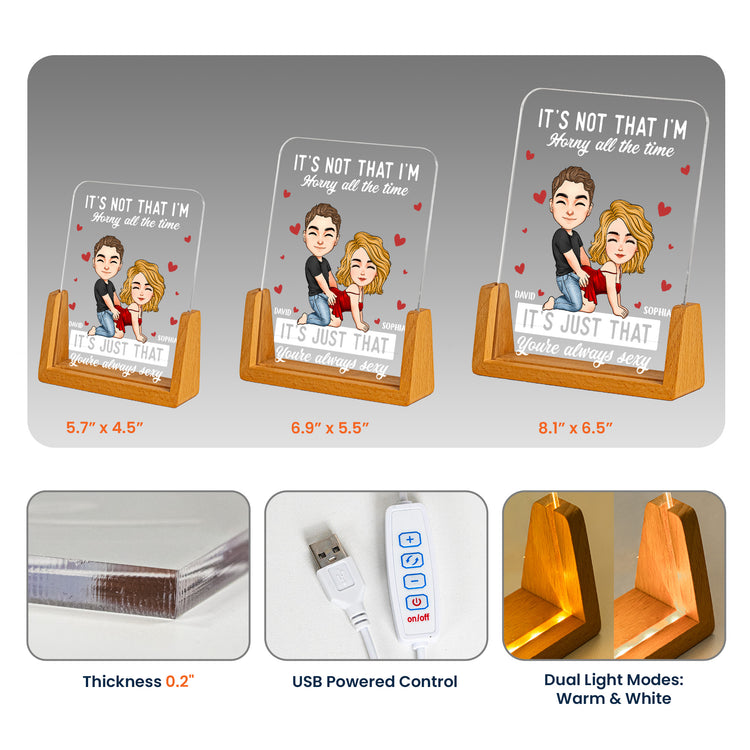 You're Always Sexy Anniversary Gift For Wife, Girlfriend - Personalized Night Light 5