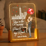 You're The Missing Piece To My Heart Anniversary Gifts For Wife, Girlfriend - Personalized Night Light 1