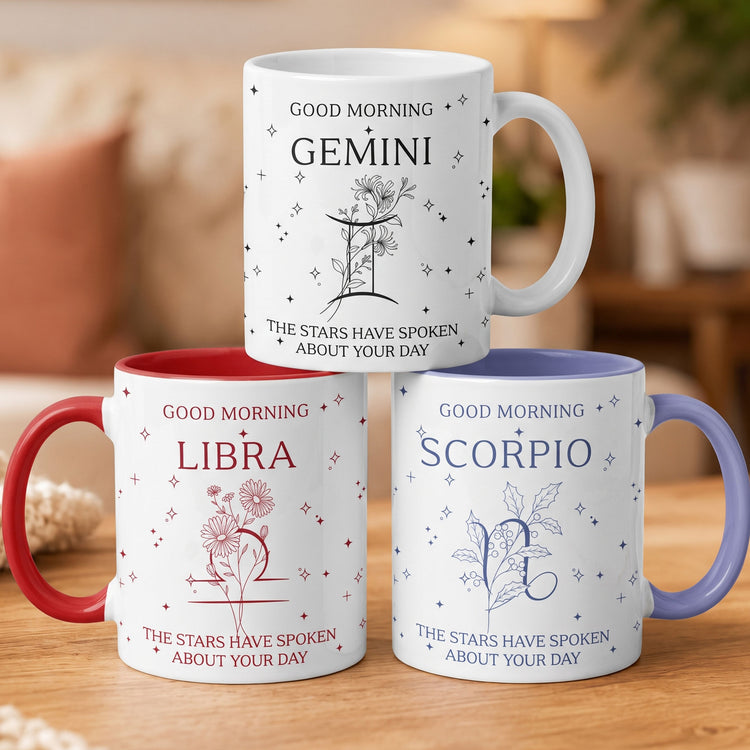 Zodiac Academy Birth Month Flower Bookish Gift For Her - Personalized Mug 1