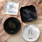 Zodiac Academy Mystical Birth Month Flower Gift For Her - Personalized Jewelry Dish 1