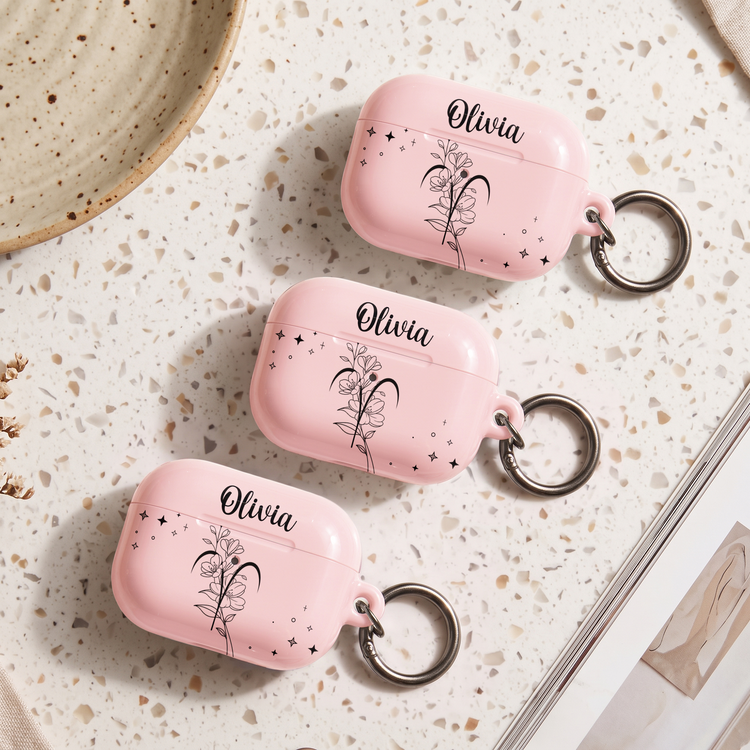 Zodiac Academy Mystical Birth Month Flower Gift For Her - Personalized Protective Case For AirPods 2