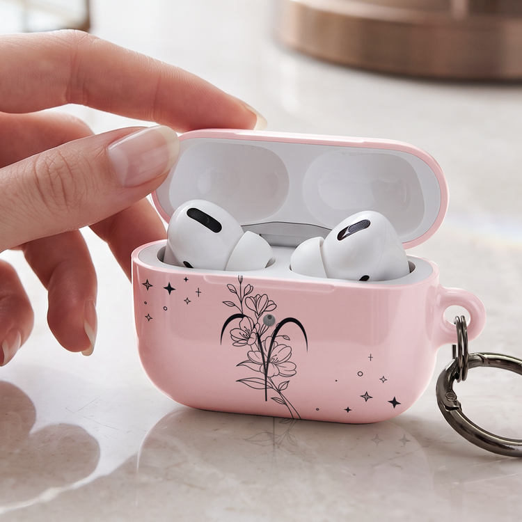 Zodiac Academy Mystical Birth Month Flower Gift For Her - Personalized Protective Case For AirPods 4