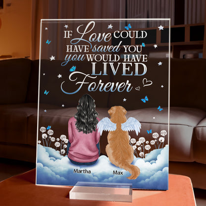You Were My Favorite Hello And Hardest Goodbye - Personalized Acrylic Plaque