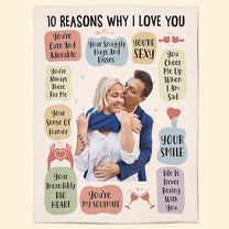 10 Reasons Why I Love You - Personalized Photo Blanket