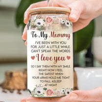 1St Mother's Day I Love You Mom From Baby - Personalized Clear Glass Cup