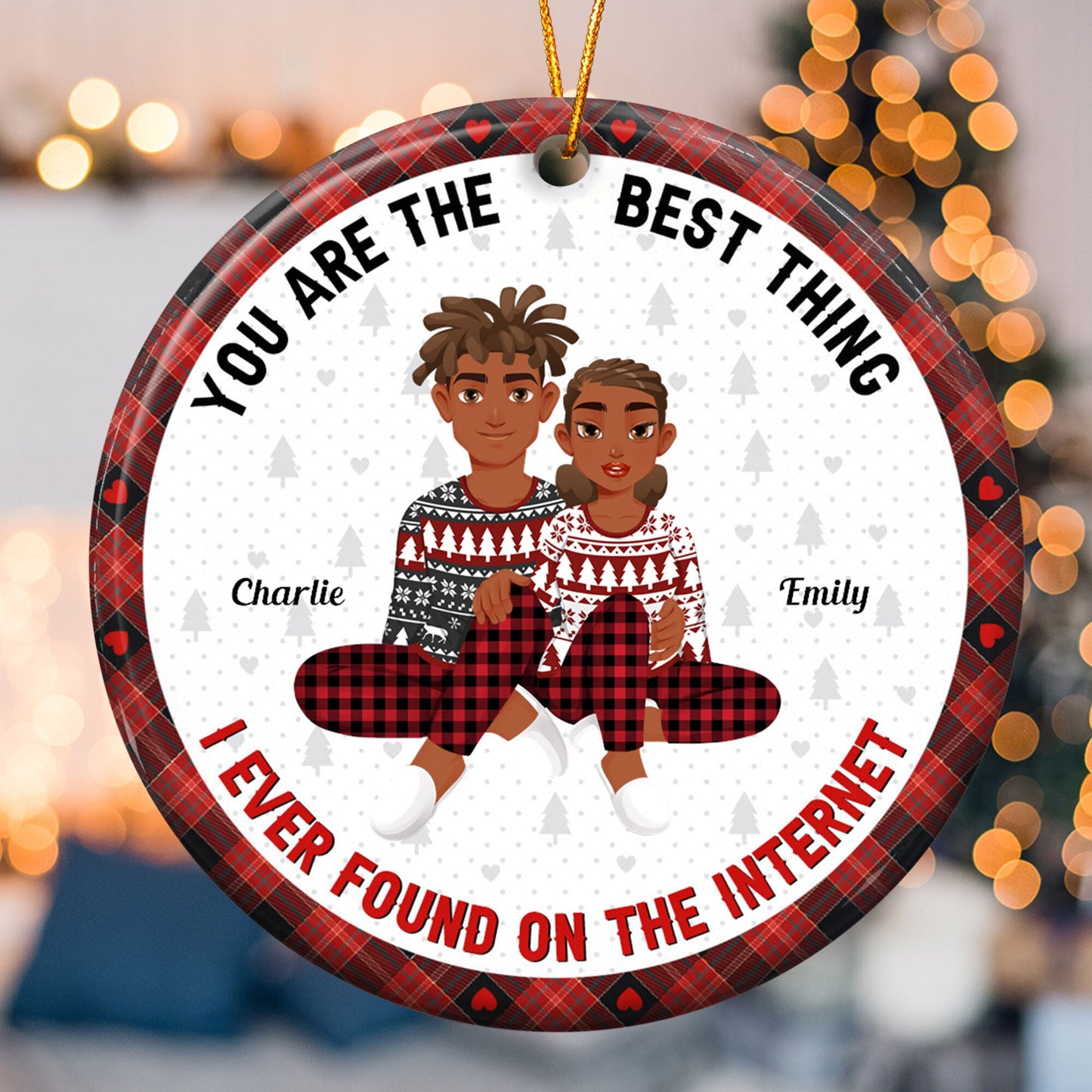 You Are My Favorite By Far Christmas Gift For Couples - Personalized Couple Ornament