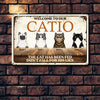 Welcome To Our Catio, Cat Custom Printed Metal Sign, Gift For Cat Lovers, Home Decor-Macorner