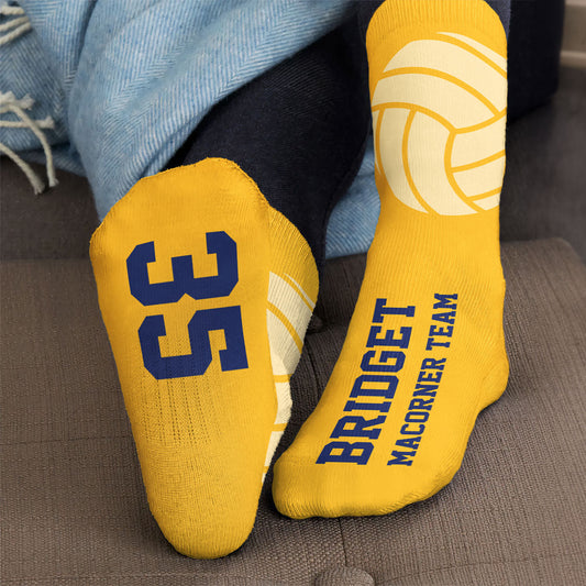 Volleyball - Personalized Crew Socks
