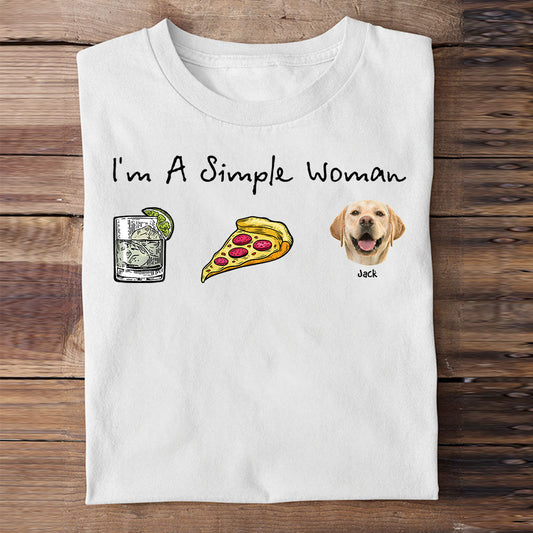 I Am A Simple Woman - Personalized Photo Shirt